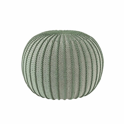 Zuri House Knitted Pouffe Ziggy - Light Olive
