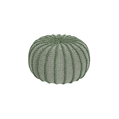 Zuri House Knitted Pouffe Ziggy - Light Olive