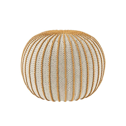 Zuri House Knitted Pouffe Ziggy - Mustard