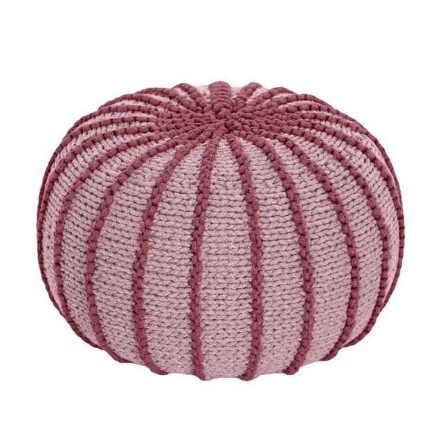 Zuri House Knitted Pouffe Ziggy - Powder Pink