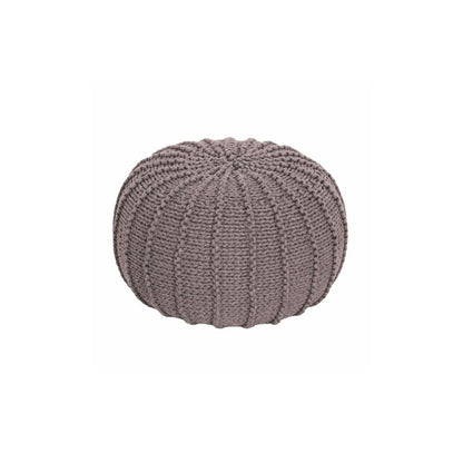 Zuri House Small Knitted Pouffe - Mocha