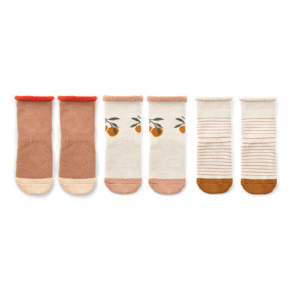 Liewood Eloy Baby Socks 3-Pack - Peach / Sandy