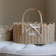 Ralphie Bear Scallop Edge Nappy Caddy Basket