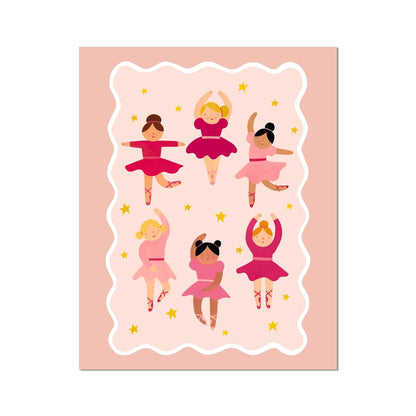 Kid of the Village Ballerinas Fine Art Print