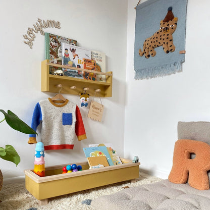 Autumns Corner The Colour Pop Peg Rail Bookshelf