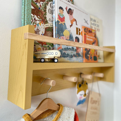 Autumns Corner The Colour Pop Peg Rail Bookshelf