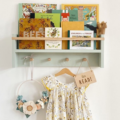 Autumns Corner The Colour Pop Peg Rail Bookshelf