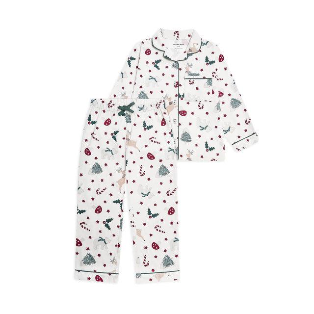 Avery Row Children's Flannel Pyjamas -  Christmas Carousel