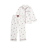 Avery Row Children's Flannel Pyjamas - Holly Scatter