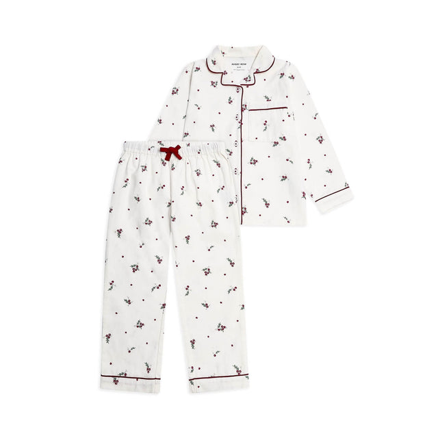 Avery Row Children's Flannel Pyjamas - Holly Scatter