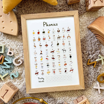 Kid of the Village Phonics Fine Art Print - Green