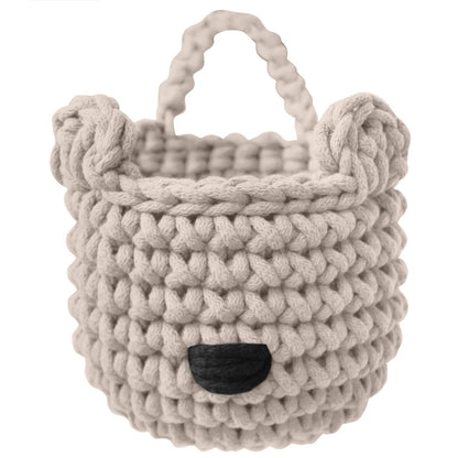 Zuri House Bear Basket - Beige