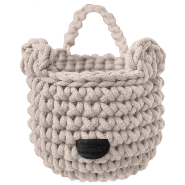 Zuri House Bear Basket - Beige