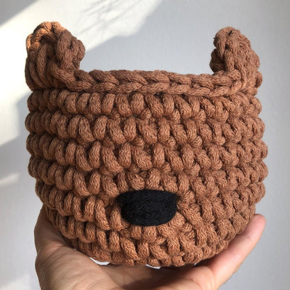 Zuri House Bear Basket - Cinnamon