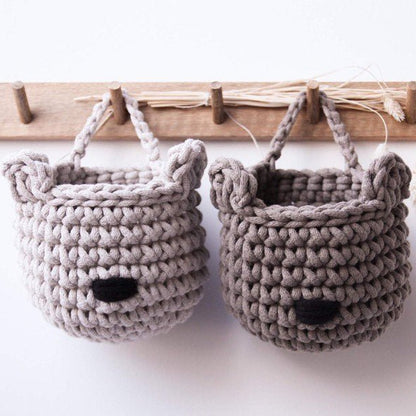 Zuri House Bear Basket - Mustard