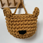 Zuri House Bear Basket - Mustard