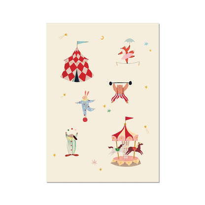 Kid of the Village A Day At The Circus Fine Art Print