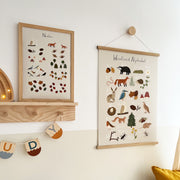 Kid of the Village Woodland Numbers Fine Art Print - Stone