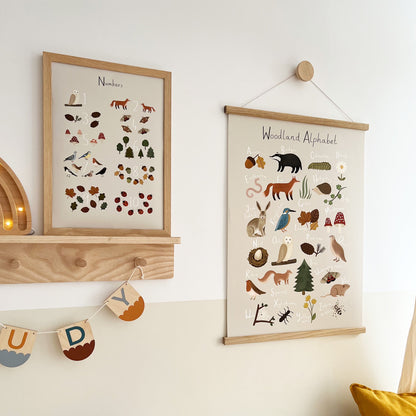 Kid of the Village Woodland Numbers Fine Art Print - Stone