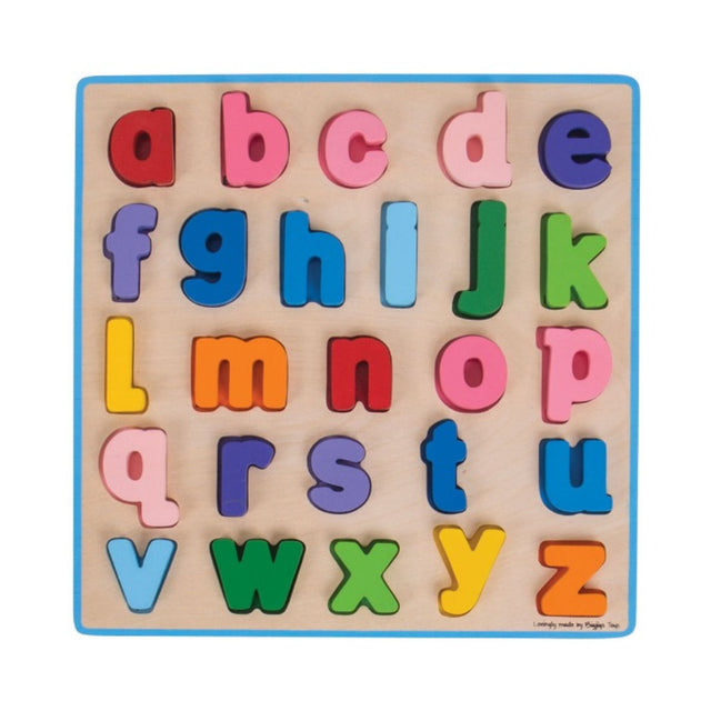 Bigjigs Toys Lowercase Alphabet Puzzle - Bright