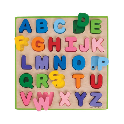 Bigjigs Toys Uppercase Alphabet Puzzle - Bright