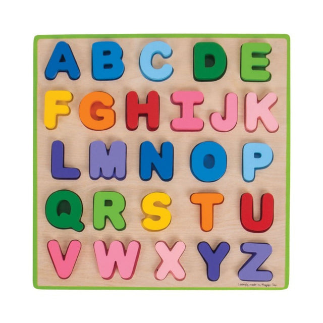 Bigjigs Toys Uppercase Alphabet Puzzle - Bright
