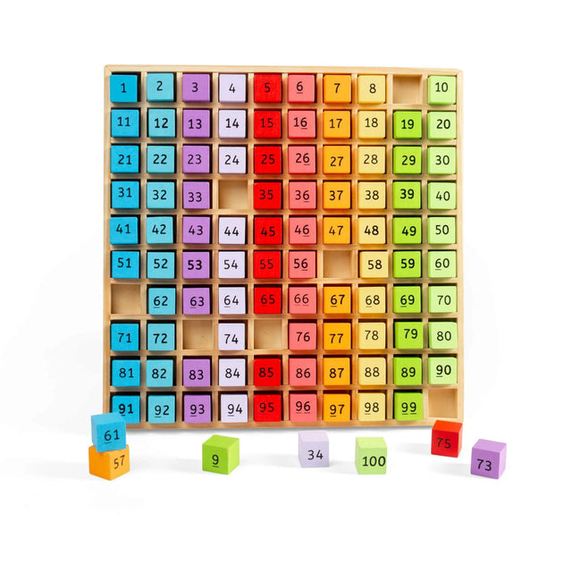 Bigjigs Toys Number Tray - Bright