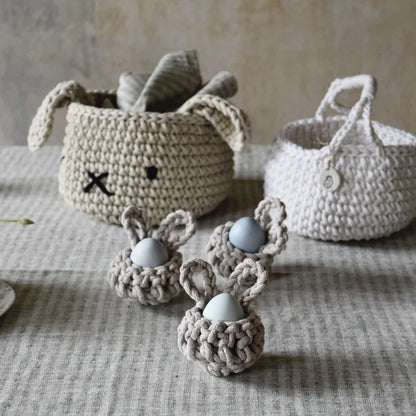 Zuri House Bunny Basket - Beige
