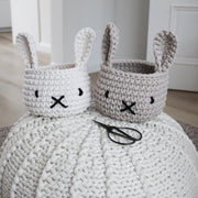 Zuri House Bunny Basket - Ivory