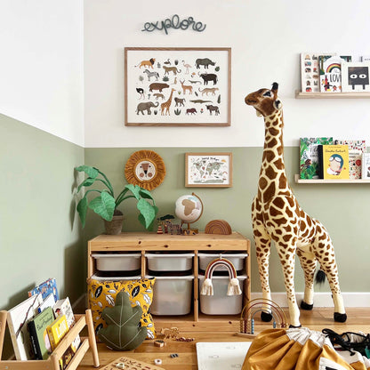 Kid of the Village Safari Animal Fine Art Print