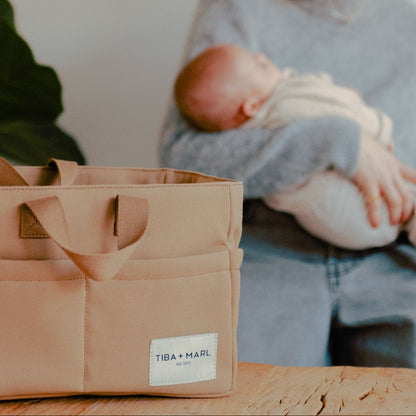 Tiba + Marl Canvas Organiser Caddy / Pocket Tote Insert - Desert