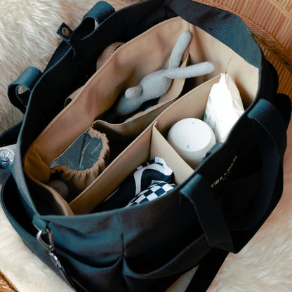 Tiba + Marl Canvas Organiser Caddy / Pocket Tote Insert - Desert