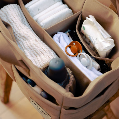 Tiba + Marl Canvas Organiser Caddy / Pocket Tote Insert - Desert