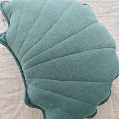 Minicamp Linen Seashell Cushion - Mint
