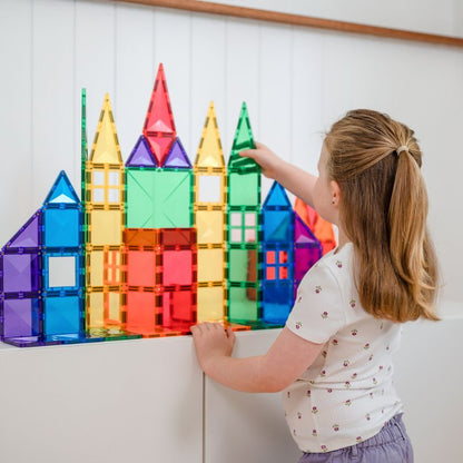 CONNETIX Magnetic Tiles 102 Piece Rainbow Creative Pack