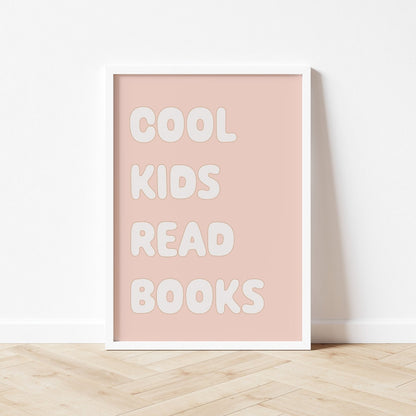 Autumns Corner Cool Kids Read Books Art Print