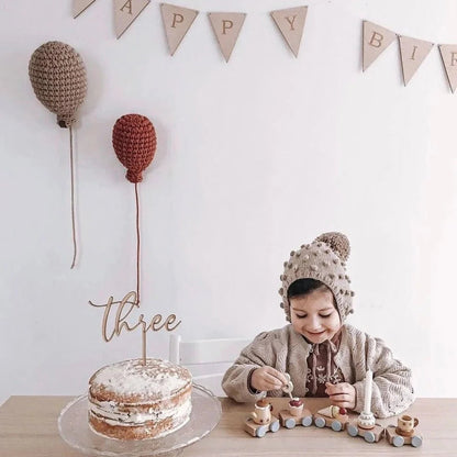 Zuri House Crochet Balloon - Beige