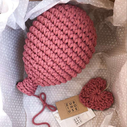 Zuri House Crochet Balloon - Old Rose