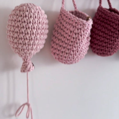 Zuri House Crochet Balloon - Pale Pink