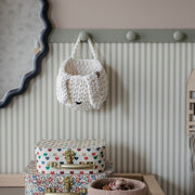Zuri House Crochet Bunny Basket - Ivory