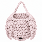Zuri House Crochet Bunny Basket - Pale Pink