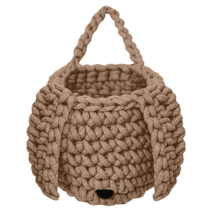 Zuri House Crochet Bunny Basket - Toffee