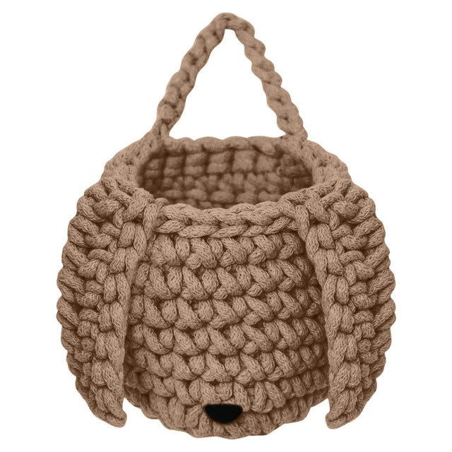 Zuri House Crochet Bunny Basket - Toffee