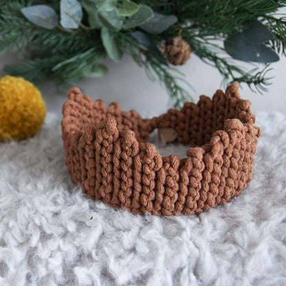 Zuri House Crochet Crown - Cinnamon