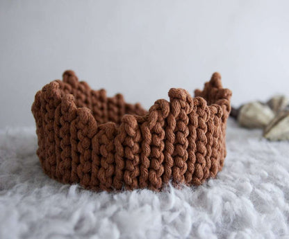 Zuri House Crochet Crown - Cinnamon