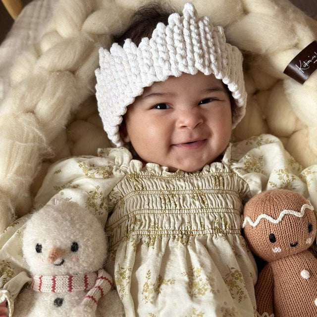 Zuri House Crochet Crown - Ivory