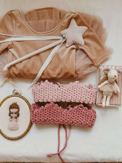 Zuri House Crochet Crown - Old Rose