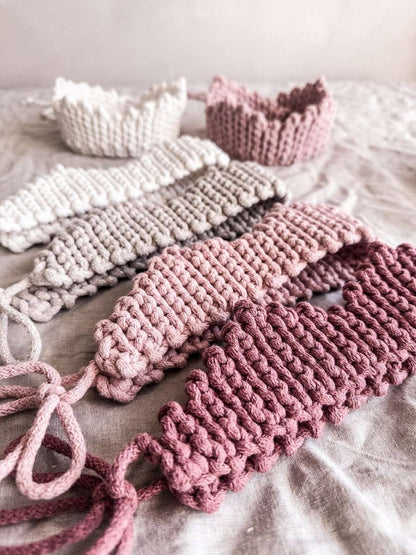 Zuri House Crochet Crown - Old Rose