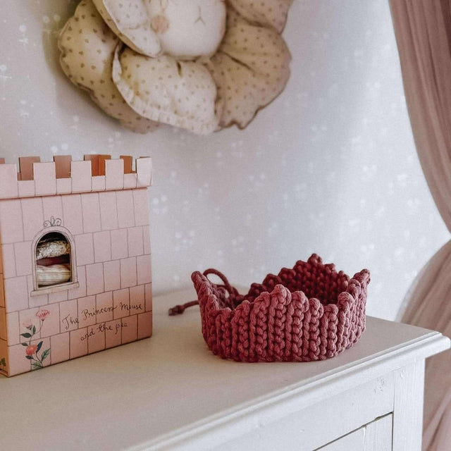 Zuri House Crochet Crown - Old Rose