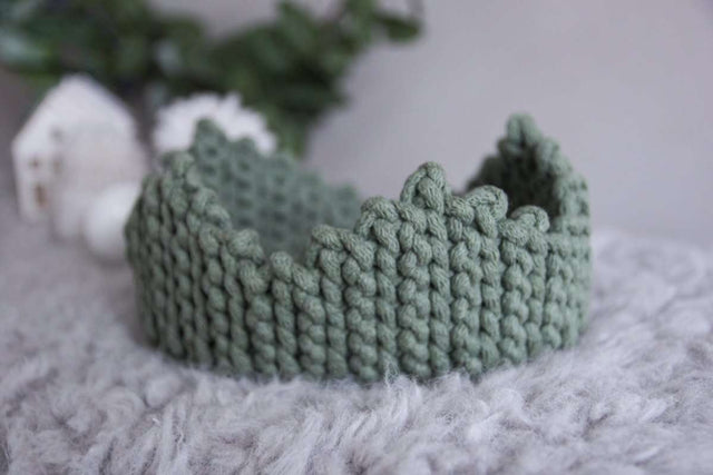 Zuri House Crochet Crown - Sage